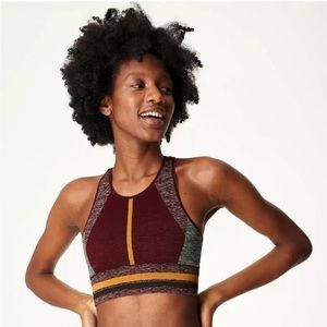 Sweaty Betty Work It Sports Bra, Size S, Fig Red